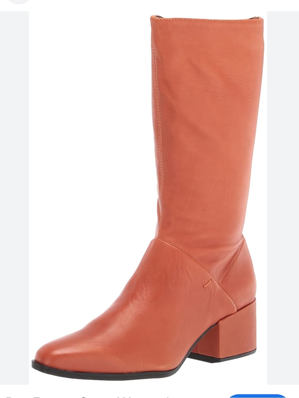Franco Sarto Jaxine Leather Mid-Calf Boot in Mustard Orange 8.5